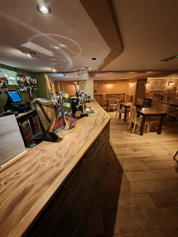 After Regal Touch Professional Decorating room painted in Weston-super-Mare Bristol bar refurbished wood and stone finish